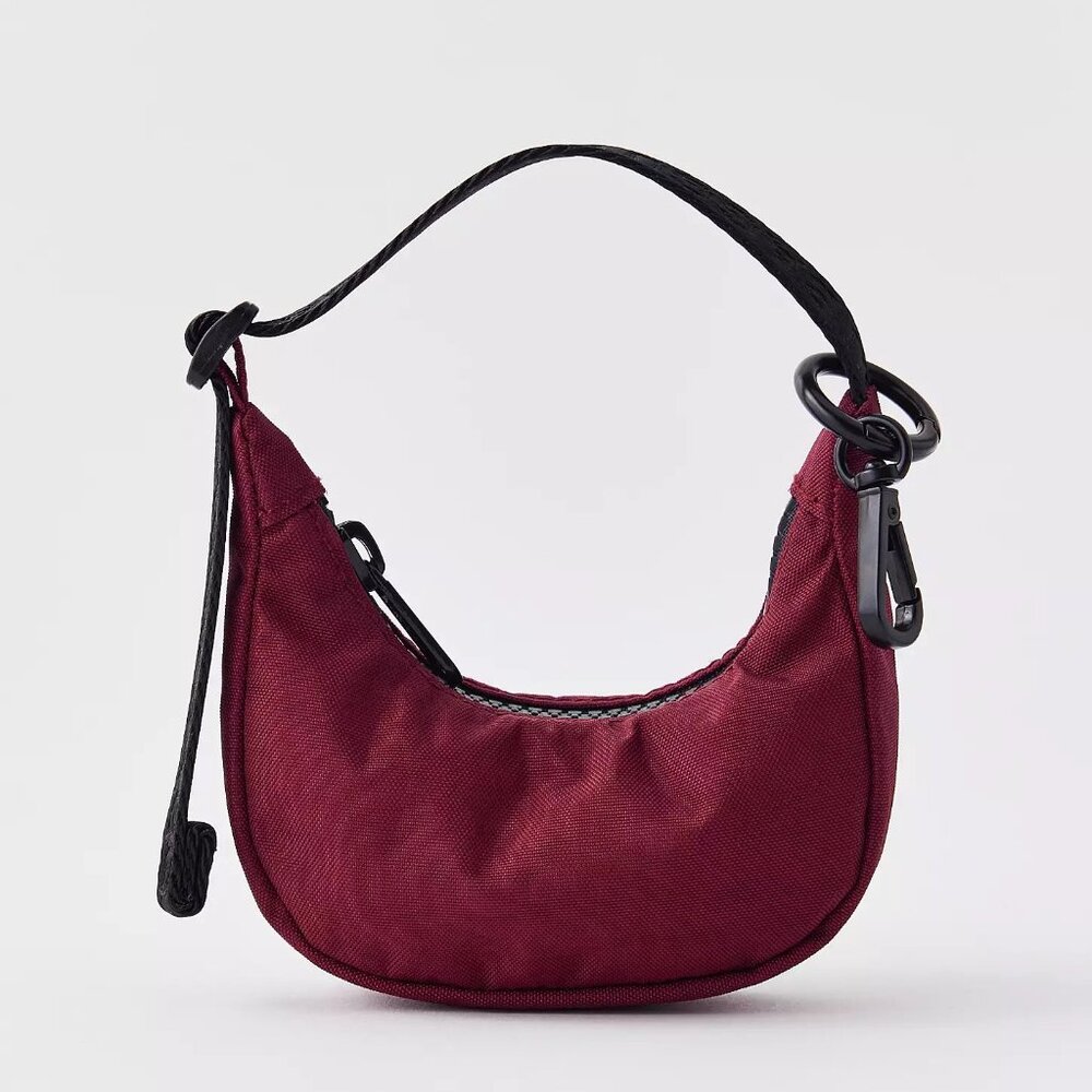 NWT Baggu Crescent Bag Charm - Oxblood